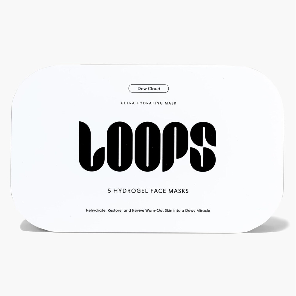 LOOPS Dew Cloud Ultra Hydrating Hydrogel Korean Face Mask for Every Skin  Five Ultra Hydrating Masks to Deeply Moisturize and Restore Your Skin