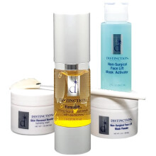 Distinction Non-Surgical Face Lift Kit: Lifts, Tightens, Tones in 30 Min | Includes Firmalift Serum, Renewal Booster, Mask Powder, Activator & Brush
