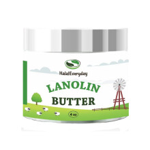 Lanolina (bezwodna) - Ultrarafinowane maslo - Uzyj do balsamu w kremie Balsam do ust Olejek w sztyfcie lub Maslo do ciala 4 uncje - Naturalny kre