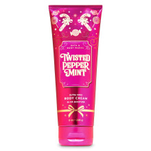 Bath Body Works TWISTED PEPPERMINT 24 Hour Moisture Ultra Shea Body Cream 8 oz 226 g