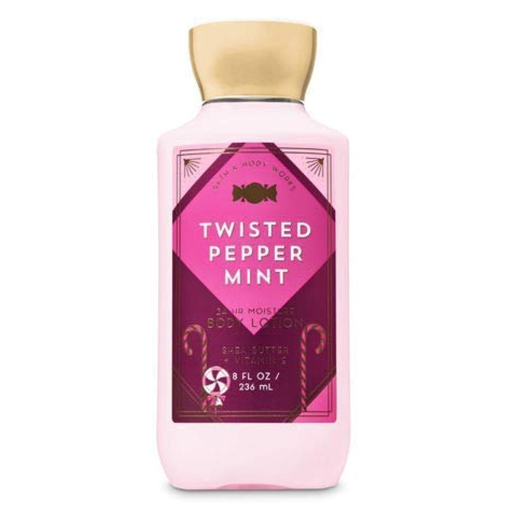 Bath & Body Works Bath Body Works Shea Vitamin E Lotion Twisted Peppermint 8Oz