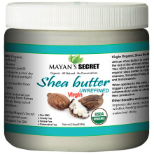 Manteiga de karit orgnica secreta da Mayan, certificada pelo USDA, marfim cru no refinado de Gana, frica, incrvel para elasticidade da pele,