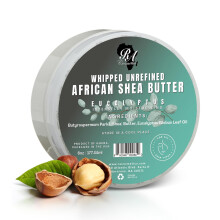 RA COSMETICS  100 % natrliche, feuchtigkeitsspendende afrikanische Sheabutter, 170 g, unparfmierte, ultimative Feuchtigkeitscreme fr die Haut