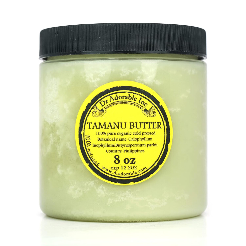Dr Adorable 8 Oz Tamanu Butter Unrefined Pure Natural Premium Organic Cold Pressed Raw