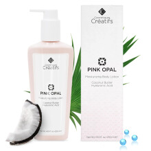 Cosm?tiques Cr?atifs Pink Opal Moisturizing Body Lotion with Coconut Butter and Hyaluronic Acid 8.5 fl. oz.