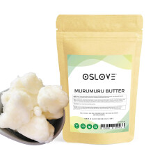 Oslove Organics Czyste naturalne i nierafinowane maslo Murumuru - Miekkie jedwabiste maslo do balsamw Bite masla/sufle do ciala balsamy do ust masci