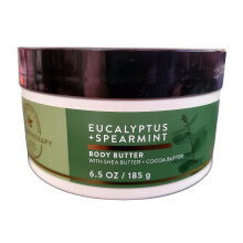 Bad- en lichaamswerk Eucalyptus Spearmint Aromatherapie Body Butter 6,5 Ounces