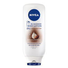 NIVEA Cocoa Butter In Shower Lotion Body Lotion for Dry Skin 135 Fl Oz Bottle