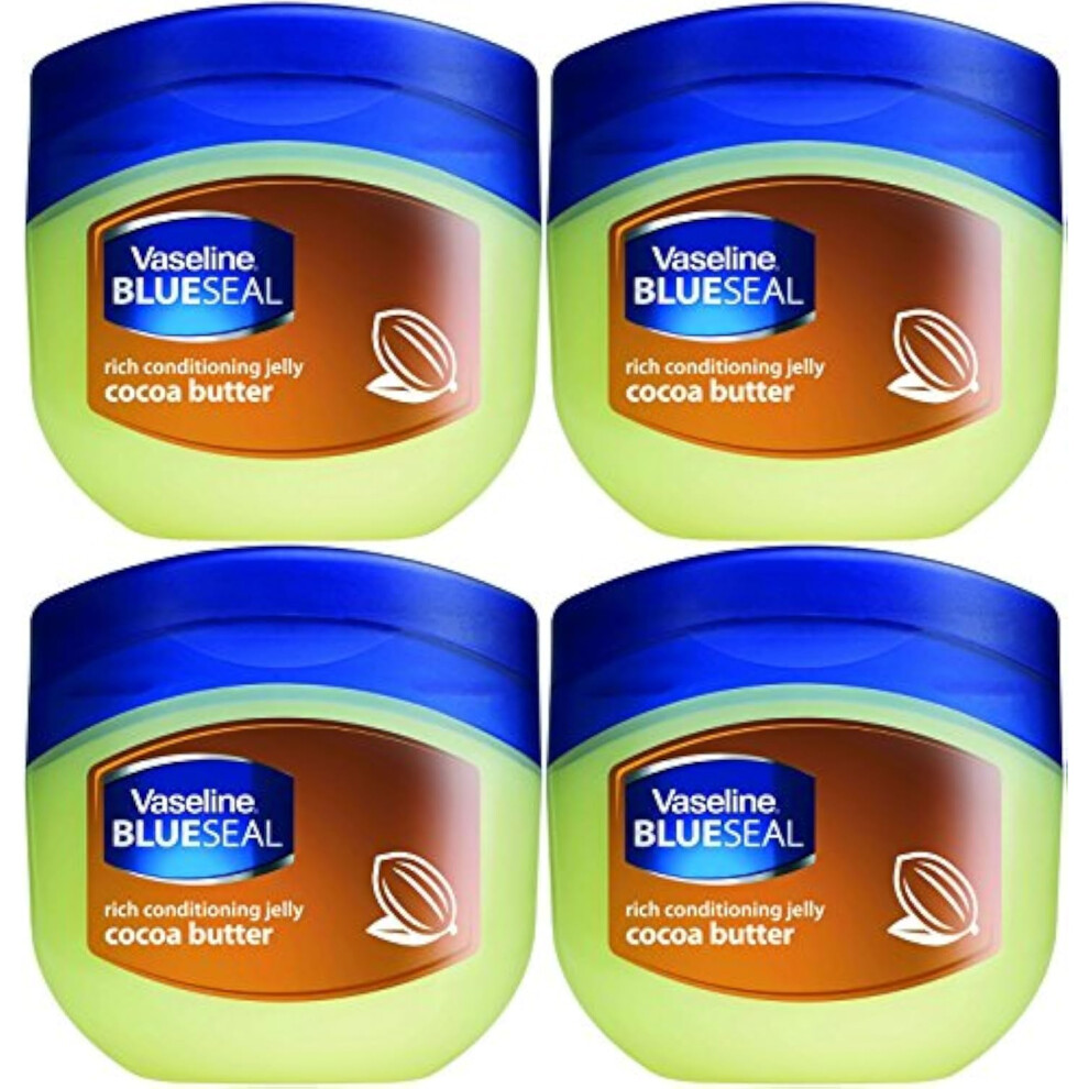 Vaseline Rich Conditioning Petroleum Jelly Cocoa Butter 34 Ounce Pack of 4