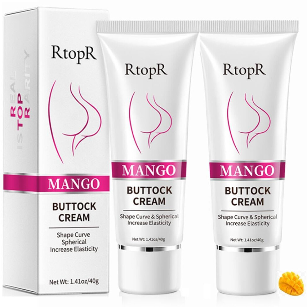 Biokusy Cream 2 Pack Sexy Buttock Enhancement For Bigger Buttock Mango Hip Firming And Lifting Massage That Work Fast Butt Enlargement (2 Pack)