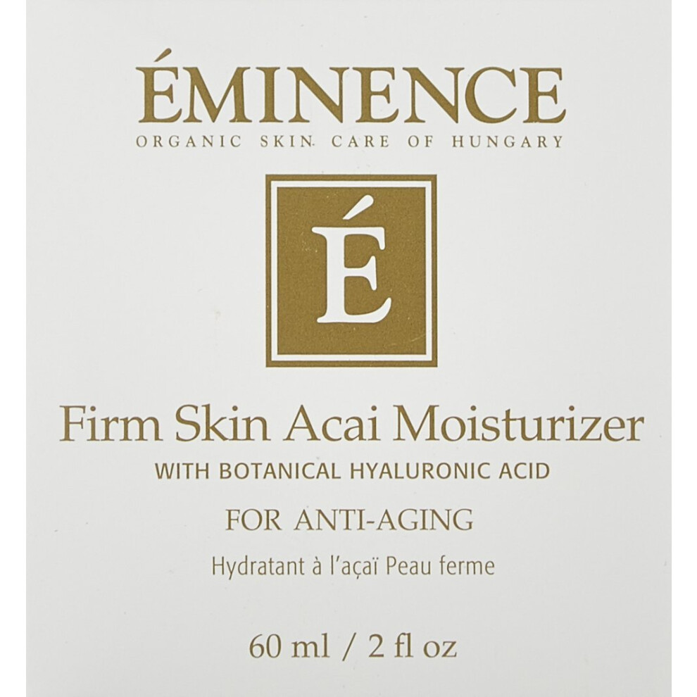 Eminence Organic Ski Eminence Organic Skincare Firm Skin Acai Moisturizer With Hyaluronic Acid 2 Fluid Ounce (2254/Em)