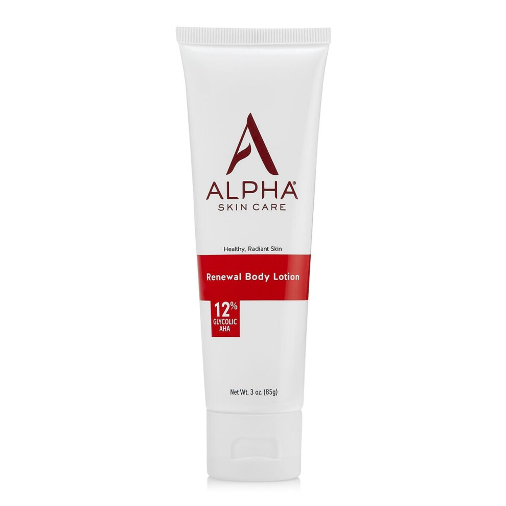 Alpha Skin Care Revitalizing Body Lotion 12 Glycolic AHA MultiPurpose Daily Moisturizer Hydrates  Exfoliates AntiAging Travel Size 3 oz
