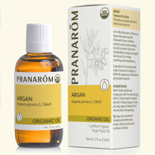 Pranarom  USDA-zertifiziertes Bio-Marokkanisches Argan-Pflanzenl  2 fl oz Glasflasche  Befeuchtet, schtzt und nhrt  Haar, Haut und Ngel