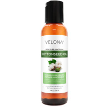 Olej z nasion bawelny firmy Velona - 2 Fl Oz | 100% czysty i naturalny olej nosnikowy | Rafinowany tloczony na zimno | Gotowanie Skra Twarz Cial