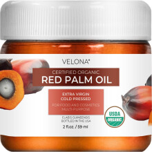 velona USDA-zertifiziertes Bio-Rotpalmenl 2 Fl Oz | Lebensmittel- und Kosmetikqualitt | im Glas | Kaltgepresstes Extra Virgin | Haut, Gesicht, Krp