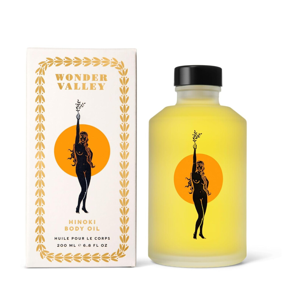 Wonder Forge Wonder Valley Hinoki Body Oil Vegan Crueltyfree All Skin Types Soften Hydrate And Fortify Skin 68 Fl Oz 200 Ml
