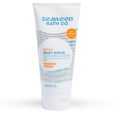 Seaweed Bath Co. Detox Body Scrub Sinaasappelcedergeur 6 Ounce Duurzaam geoogst zeewier Franse zeeklei koffie-extract