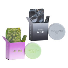 Kalastyle Exfoliating Bars of Soap From Natural Ingredients Assorted Scents - Icelandic Volcanic Ash and Angelica Herb Set of 2 4.3 Ounce Each