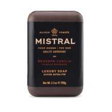 Mistral Bar Saippua Organic Bourbon Vanilla Suuri luonnollinen kuorinta