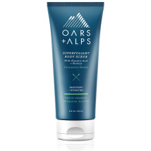 Oars + Alps Superfoliant Body Scrub, dermatologisch getest en gemaakt met schone ingredinten, bevat niacinamide en kokosolie 8 Fl Oz