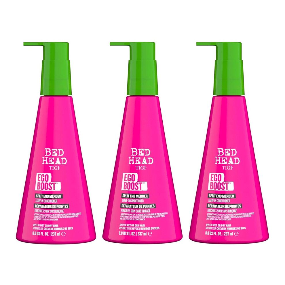 BED HEAD by TIGI Ego Boost LeaveIn Conditioner Split End Mender 8 Oz Pack of 3 Pink