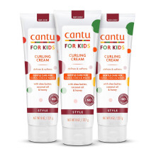 Cantu Care for Kids -parabeeni- ja sulfaattiton curlingvoide sheavoilla 8 unssia (3 kpl pakkaus)