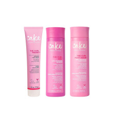 Cake Beauty Curl Friend Curl Defining Shampoo Conjunto de creme e condicionador - Produtos para cabelos cacheados com leo de abacate e argan - C