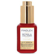 Findley Retinol & Collagen Nachtserum voor Ogen | Verminder Fijne Lijnen & Verzacht Kraaiënpootjes | Jeugdige Glans (30 ml)