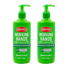 OKeeffes Working Hands Hand and Body Lotion 12 oz Pump 2 Pack Healing Lotion Relieves Extremely Dry Skin