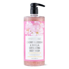 THE SPATHECARY Cherry Blossom & Vanilla Exfoliating Body Wash with Coconut and Asian Pear & Collagen | Moisturize Renew & Exfoliate 32 oz.