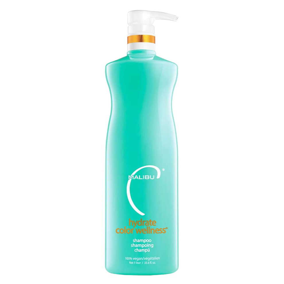 Malibu C Hydrate Color Wellness Shampoo  Shampoo for Color Treated Hair and Fights Fade  Sulfate Free  Gentle Cleansing Hair Care 338 oz