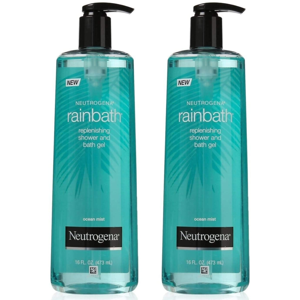 Neutrogena Rainbath Replenishing Shower and Bath Gel Ocean Mist 16 Ounce Pack of 2
