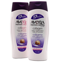 La rigenerazione del corpo del collagene di AVENA ISTITTUTO si ammorbidisce e idrata la Formula di riparazione della pelle 2-Pack di 17 fl oz ogni 2