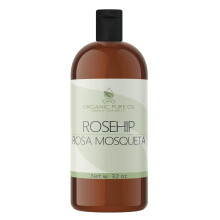 Hagebuttenl  32 oz  reines, unraffiniertes, kaltgepresstes, rohes, ungefiltertes Virgin fr Haut, Haare, Ngel, Krper, Gesicht  fr alle Hauttyp