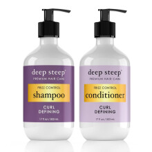 Deep Steep Shampoo & Conditioner  Premium Hair Care (Curl Defining  10 oz)