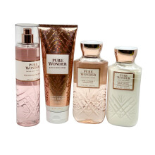 Bath & Body Works PURE WONDER Deluxe Geschenkset - Geurmist - Bodycrme - Bodylotion - Douchegel - Volledig formaat