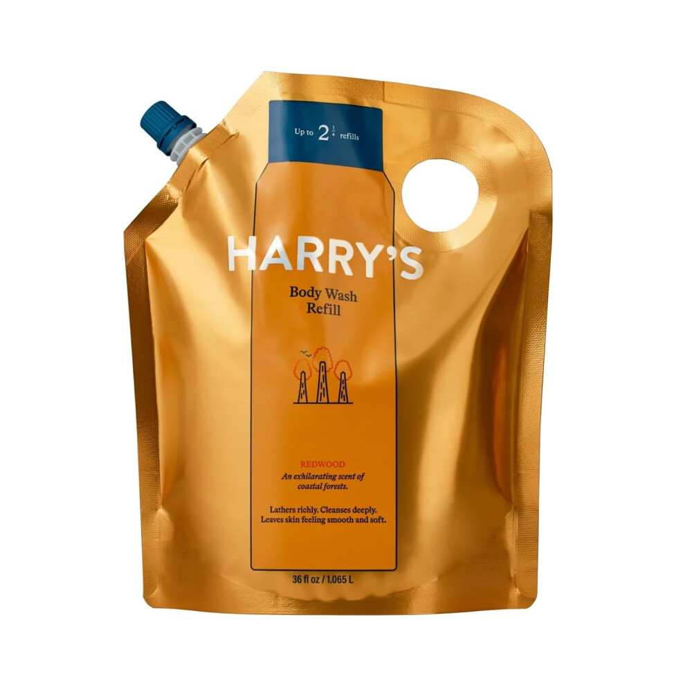 Harrys Mens Body Wash Refill Redwood Scent 36 Fl Oz