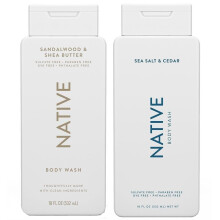 Native Body Wash Bevat Natuurlijke Ingrediënten | Voor Mannen & Vrouwen, Vrij van Sulfaten, Parabenen en Kleurstoffen