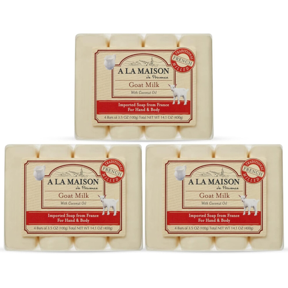 A La Maison Hypoallergenic Unscented Bar Soap Triple French Milled Natural Moisturizing Hand Soap Bar 12 Bars Of Soap 35 Oz