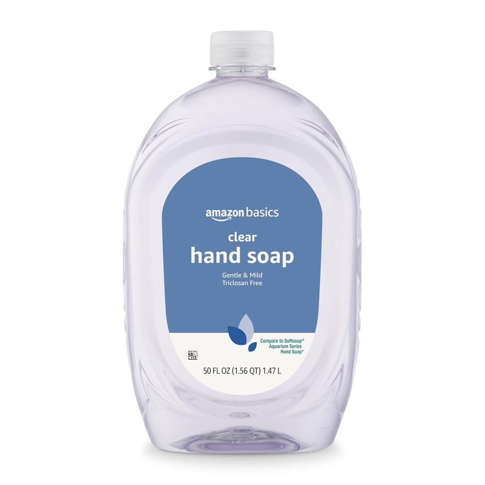 Amazon Basics Gentle  Mild Clear Liquid Hand Soap Refill Triclosanfree 50 Fluid Ounces 1Pack Previously Solimo