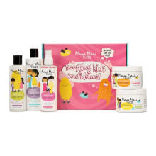MAYA MARI Kids alles-in-n essentile haarset | 2 in 1 Kids Shampoo en Conditioner Curl Cream Leave-in Conditioner Haargel en ontklitterspray -