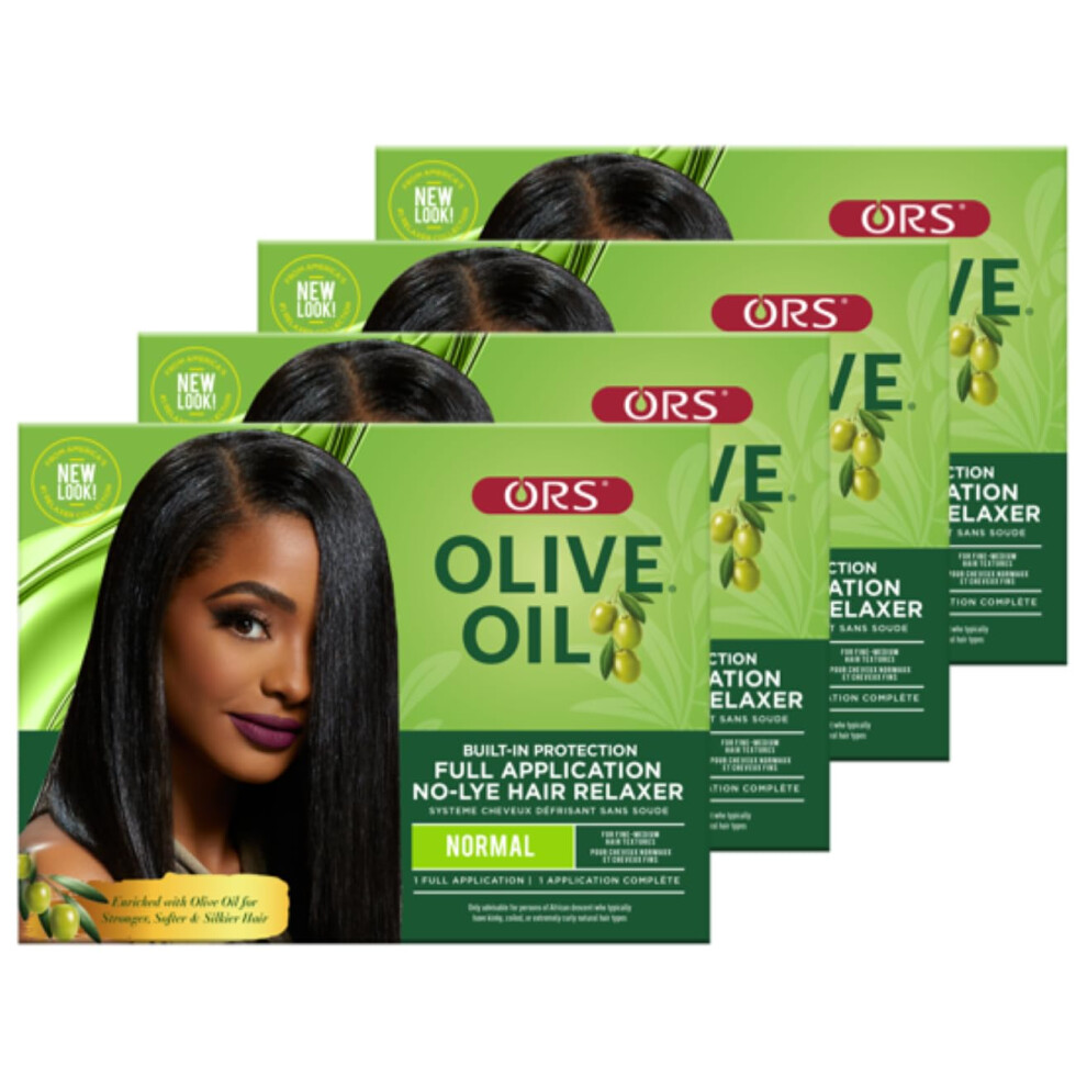 Ors Olive Oil Built-In Protection Full Application No-Lye Hair Relaxer Normal Strength (4)