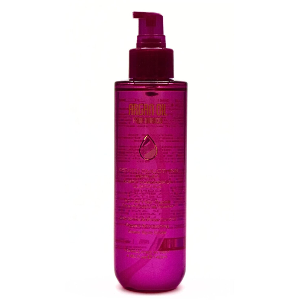 Argan Oil Pure Argan Treatment Oil Purple Keratin Smoothing Serum For All Hair Types Shine Frizz Control