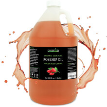 GreenIVe Olej z dzikiej rzy Rosa Canina 100% czysty olej z pierwszego tloczenia tloczony na zimno Wylacznie na Amazon (128 Fl Oz (1 galon))