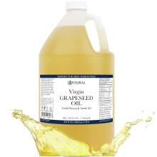 Zatural rypäleensiemenöljy luonnonmukaisesti kasvatettu 100 % puhdas kylmäpuristettu neitsyt korkean lämpötilan ruokaöljy 128oz (1 gallona)