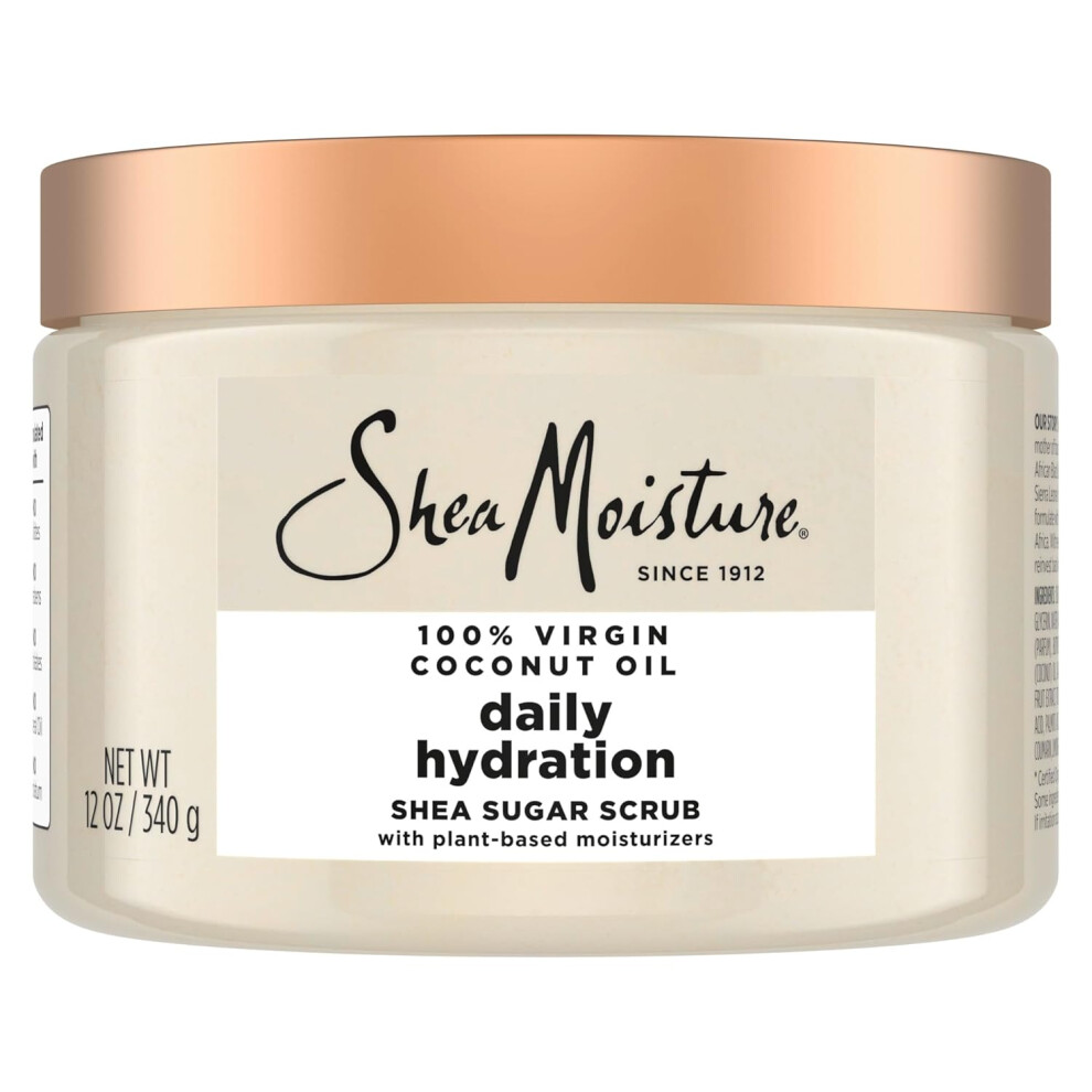 Shea Moisture Sheamoisture Shea Sugar Body Scrub For Nourish And Replenish Skin Virgin Coconut Oil Daily Hydrating Body Scrub With 24H Nutrients 12 Oz
