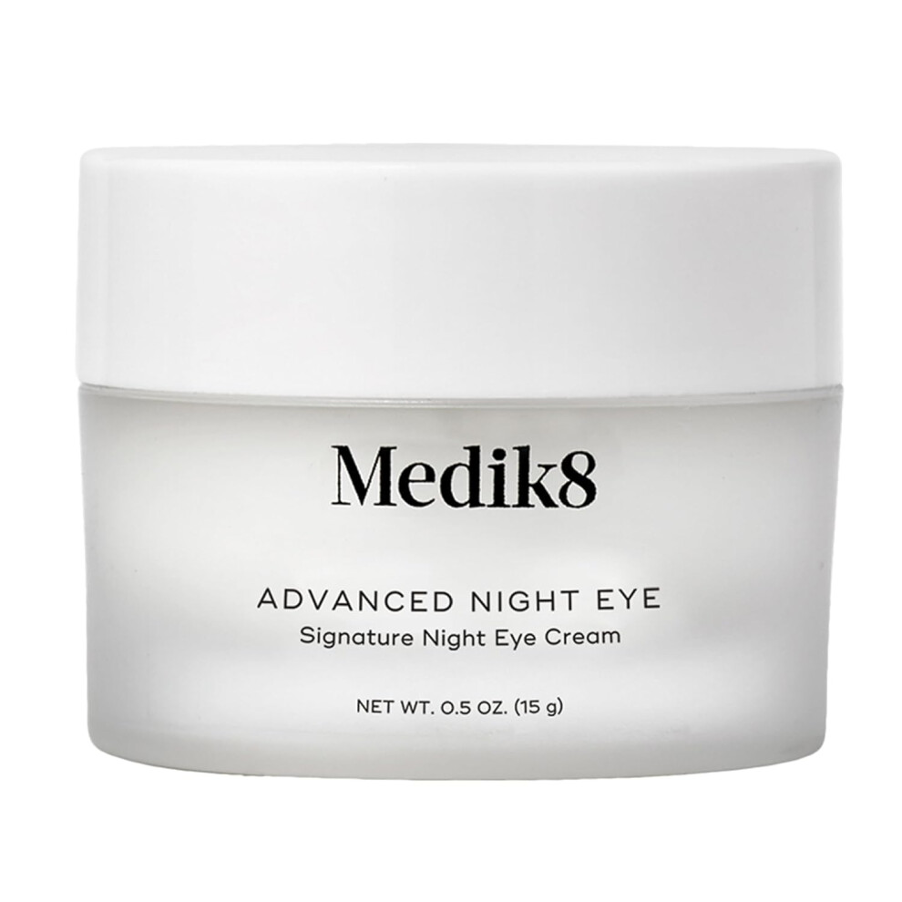 Medik8 Advanced Night Eye  Multi Peptide and Caffiene Eye Cream  Overnight Eye Cream for Smoothing Wrinkles and Dark Circles  05 oz