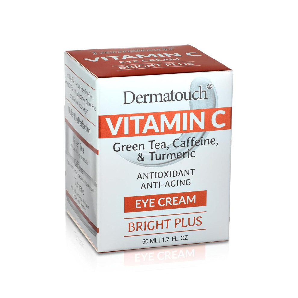 Dermatouch Vitamin C Eye Cream With Green Tea Caffeine Turmeric 17 Fl Oz Made In America