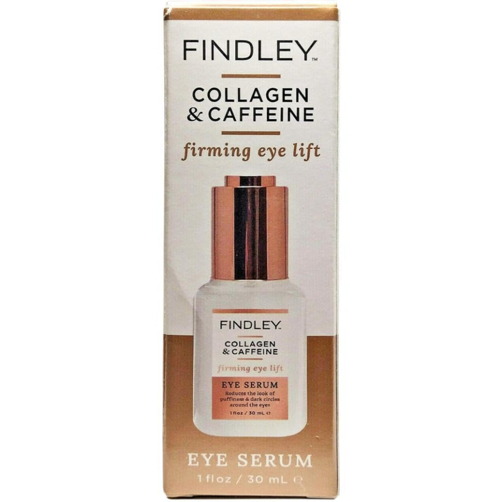 Findley Dark Firming Eye Lift Eye Serum With Collagen And Caffeine Reduces Puffiness And Circles Hydrates And Reduces Wrinkles 1 Fl Oz