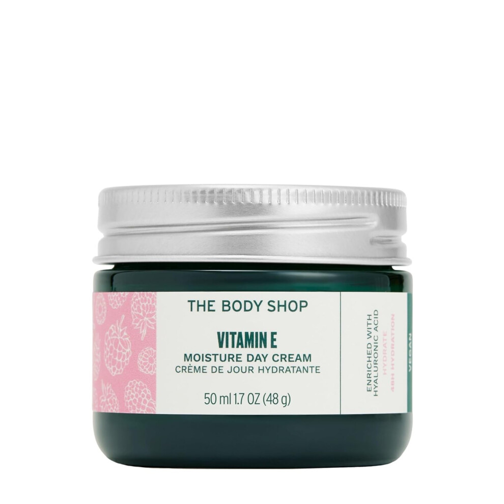 The Body Shop Vitamin E Moisture Cream  Fast Absorbing  Hydrates Moisturizes and Protects  For Dehydrated Skin  17 oz